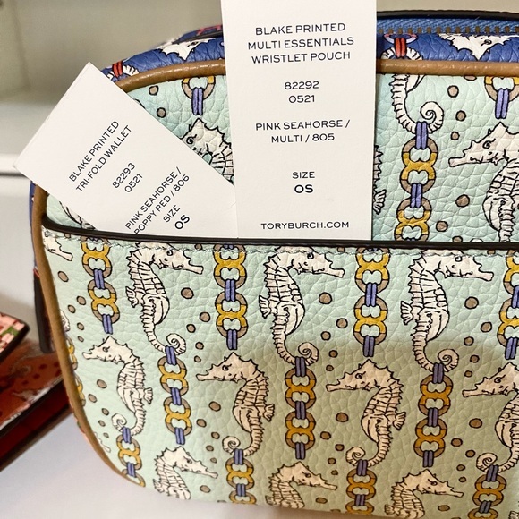 🌸NEW🟡Tory Burch Blake Printed Multi Essentials Wristlet pouch bag & wallet - Picture 15 of 15